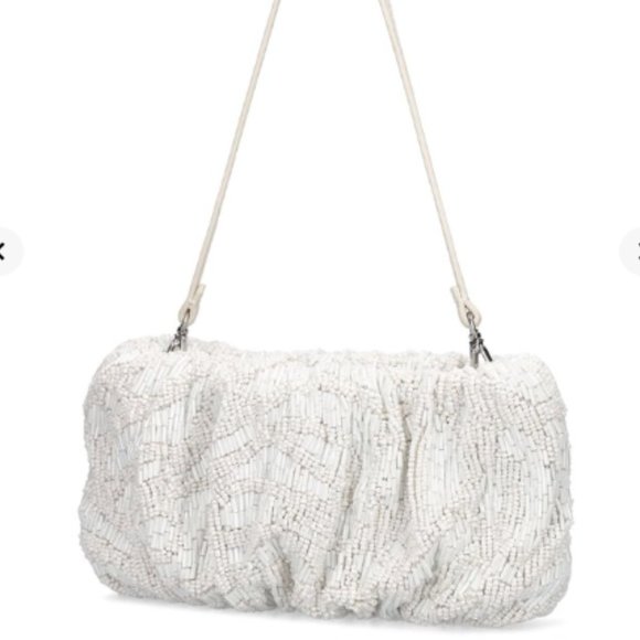 STAUD BEADED BEAN BAG CREAM SWIRL - Picture 6 of 11